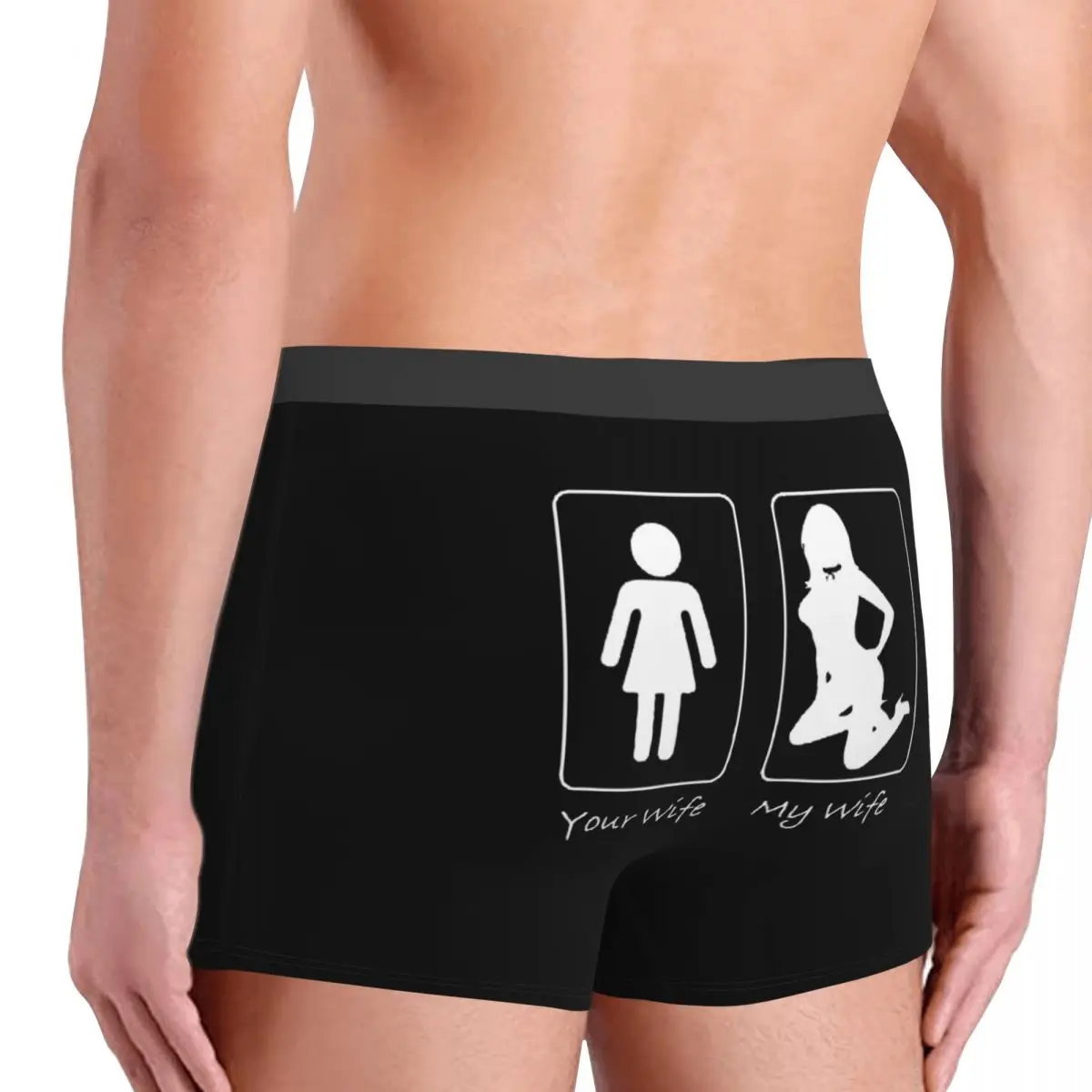 Мужские трусы-боксеры короткие трусики-шорты нижнее белье для вашей жены моя