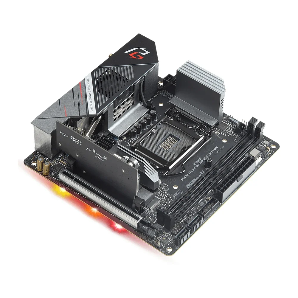 Материнская плата ASRock Z490 ITX поддерживает i9-11900KF 10900K i7-11700K 10700F i5-11600 10400 Процессор DDR4