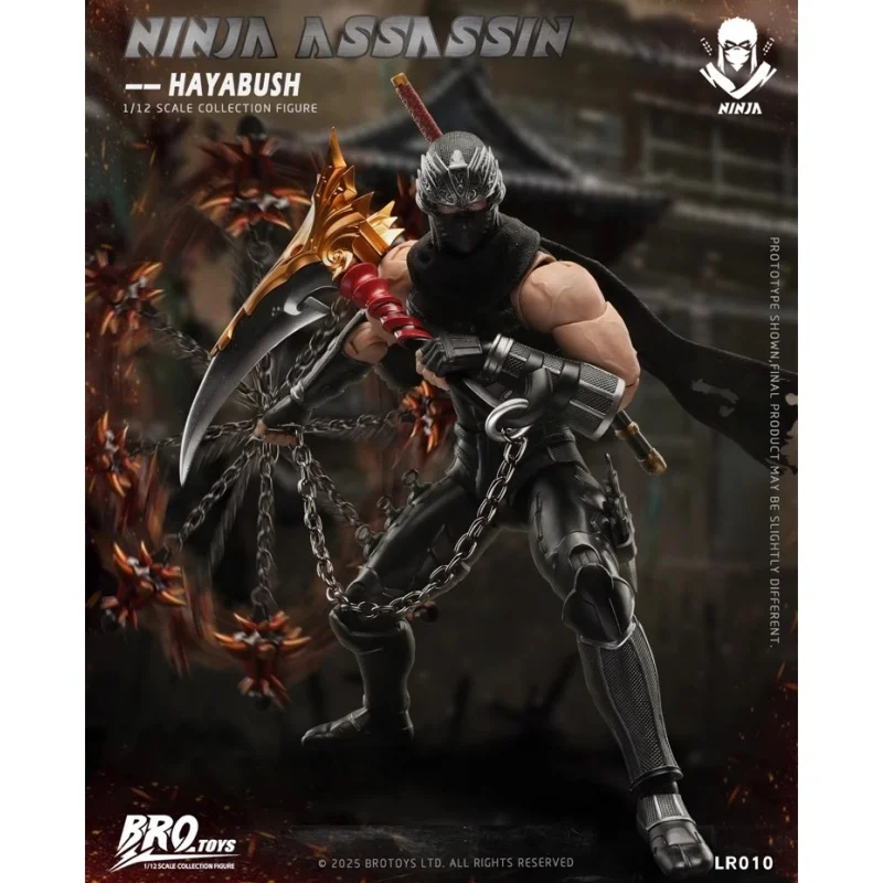 Фото Фигурка Brotoys Ninja Assassin Ryu Hayabusa LR010, оригинальный наряд ниндзя, коллекция моделей из ПВХ, набор мечей, игрушечный дисплей, подарок №4