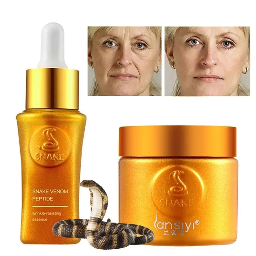 

Snake Venon Serum Wrinkle Fine Lines Removal Collagen Essence Whitening Tighten Face Serum Anti Aging Skin Care Korean Cosmetics