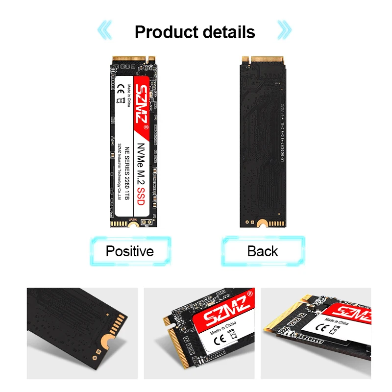 SZMZ M2 NVMe SSD PCIe 2280 128 ГБ 256 512 ТБ M.2 твердотельный накопитель для ПК ноутбука
