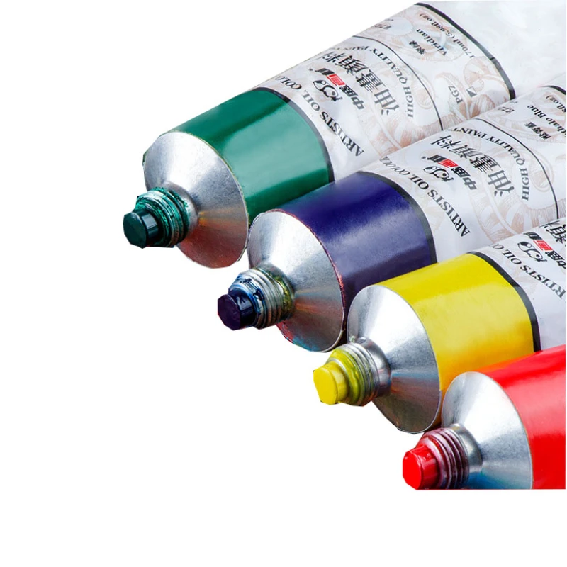 170ml Aluminum Tube Color Oil Paint for Students and Children's Art Creation and Painting with Strong Plasticity