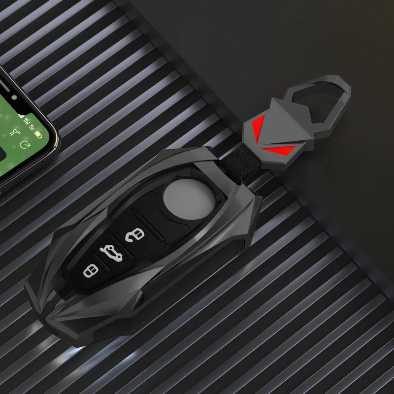 

Новинка, брелок для VW Volkswagen Touareg 2017 2018 2019 2020 2021, сплав цинка + силикагель, чехол для автомобильного ключа, аксессуары для защиты