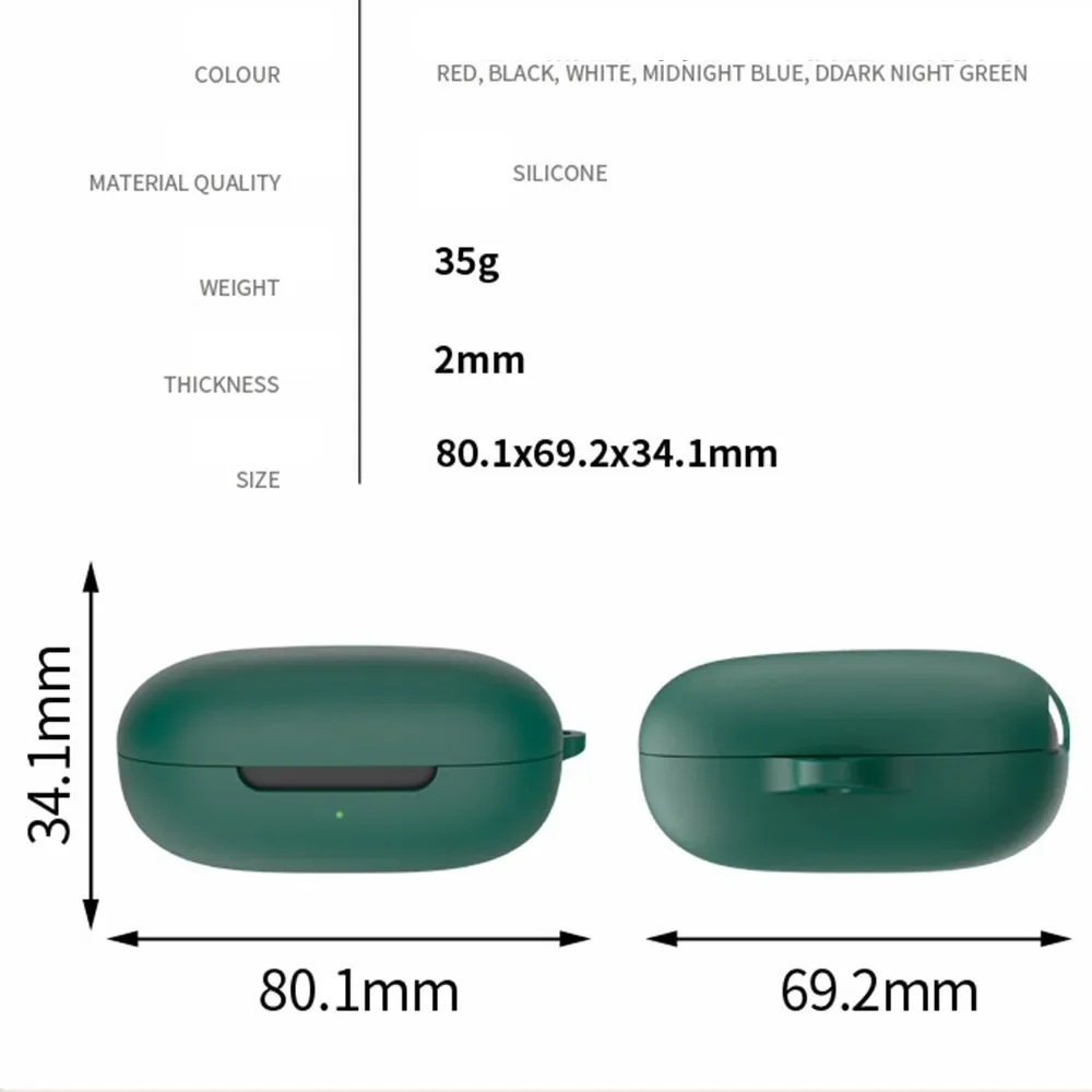 Подходит для гарнитуры SHOKZ OPENFIT AIR, новый пылезащитный силиконовый чехол, моющийся чехол с защитой от падения, однотонный чехол для наушников (art.: 3920cbdcf0503) - 3920cbdcf0503