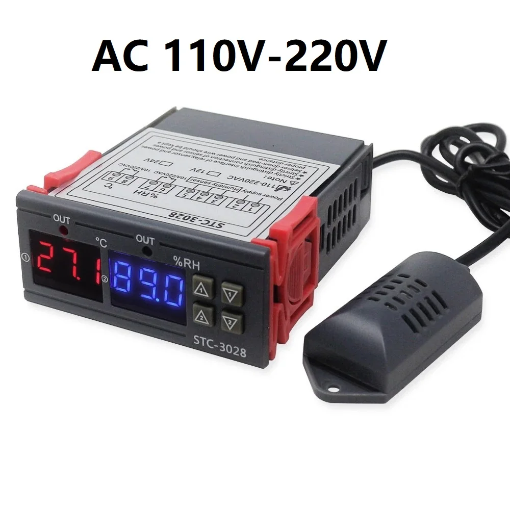 

FNIRSI STC-3028 термостат с цифровым дисплеем для контроля температуры и влажности
