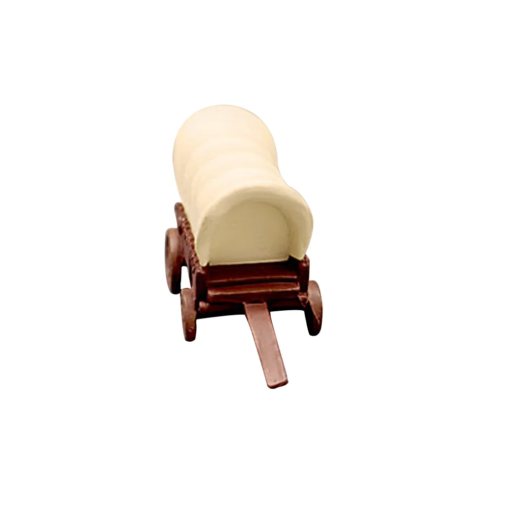 

Mini Wheel House Ornament Carriage Plastic Toy Cart Household Accessories Miniature Carriages Sand Table Toys