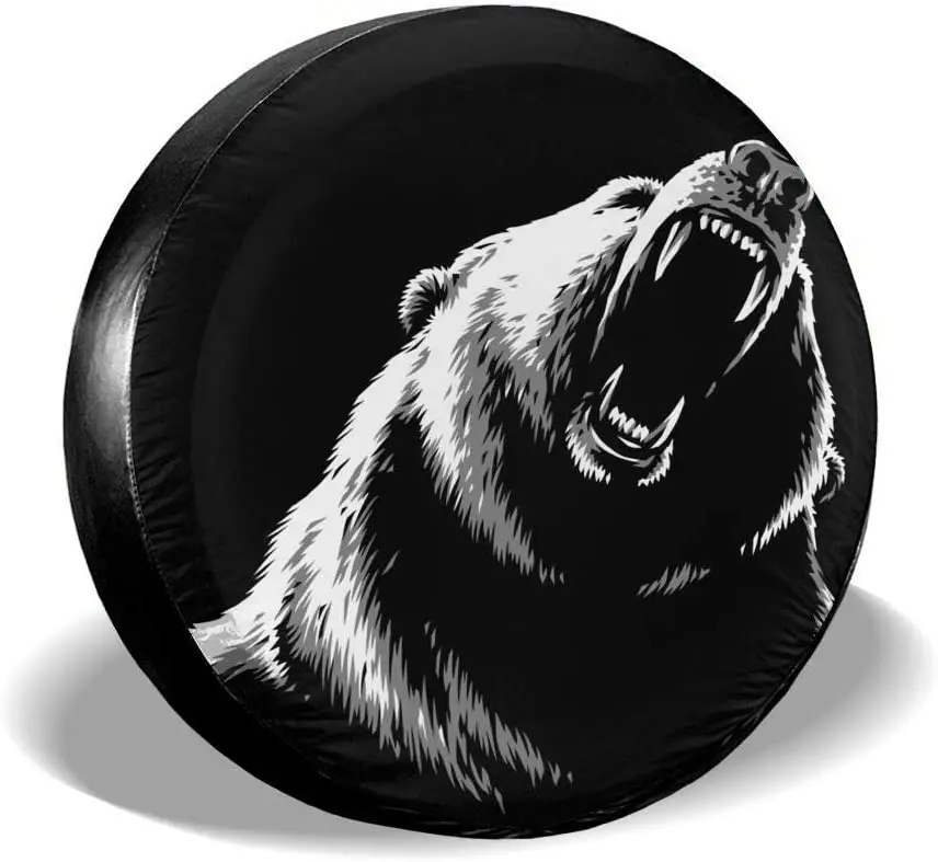 

Чехол для запасных шин Foruidea Bear, водонепроницаемый пыленепроницаемый чехол для колес с защитой от УФ излучения, подходит для большинства авт...