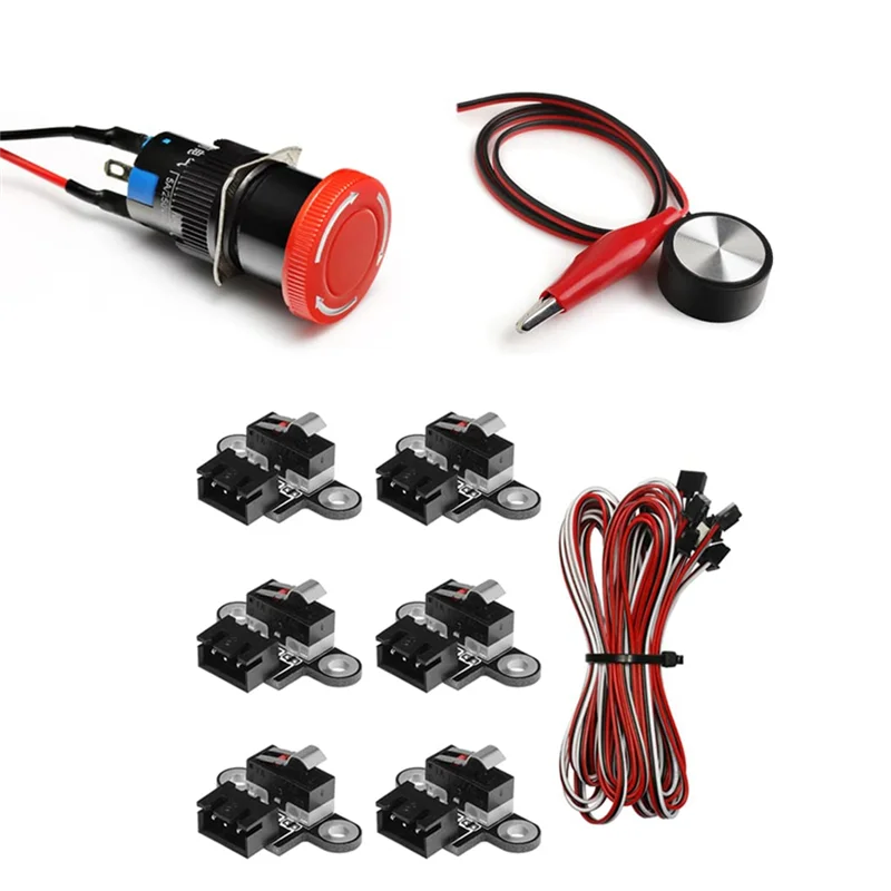 

Essential Accessories Kit for CNC Machine 3018PROVe,Emergency Stop,Z-Axis Tool Setting Touch Probe, -Switches