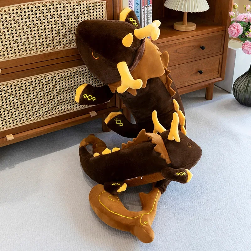 Гигантская плюшевая игрушка Genshin Impact игра Zhong Li Morax игрушка-дракон мягкая кукла