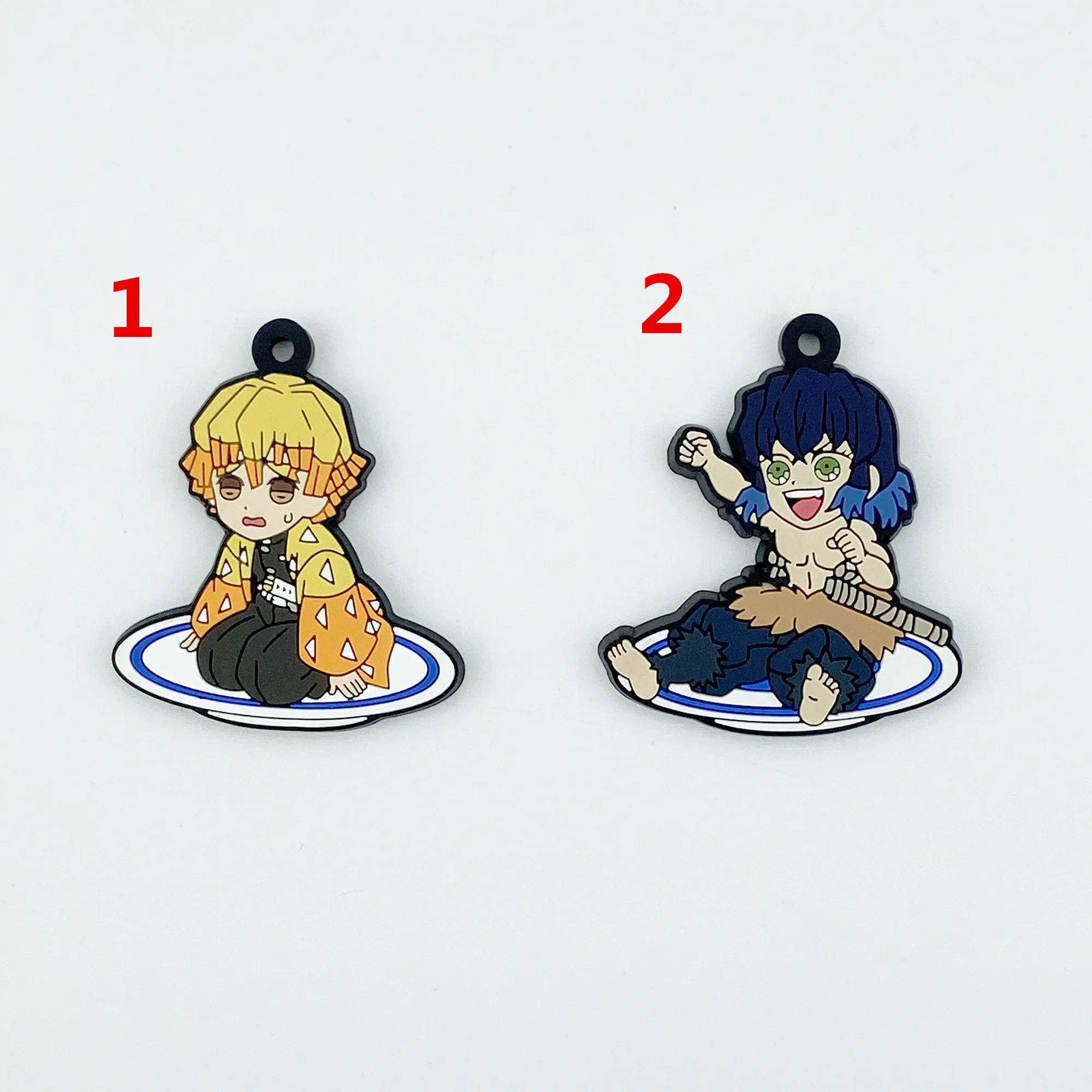 

Demon Slayer Anime Rubber Keychain Key Ring Race Straps Cosplay