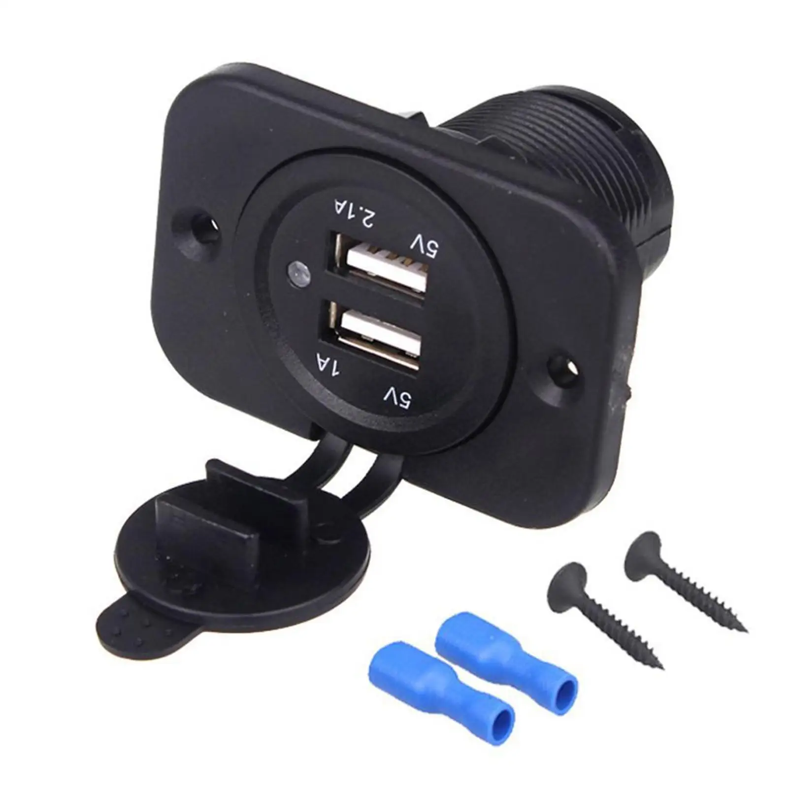 

Автомобильное зарядное устройство для телефона с двумя USB-портами, 5 В, а