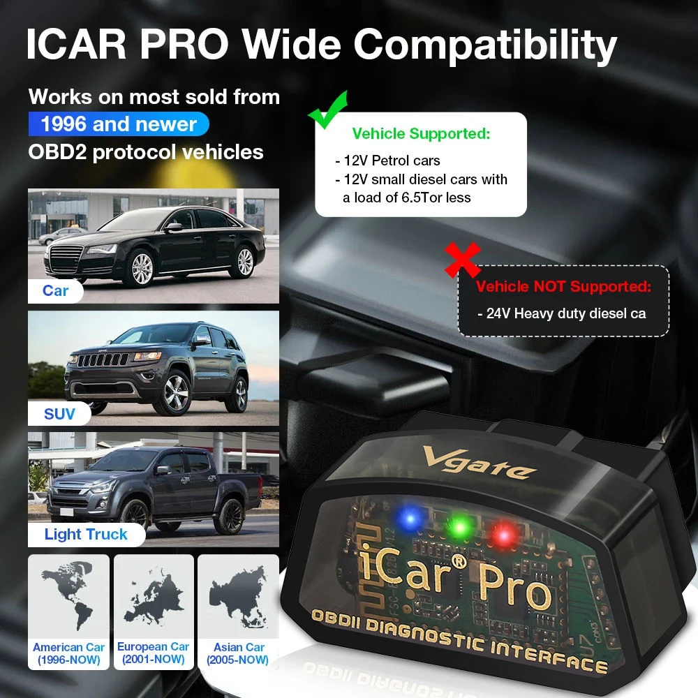 Новый Vgate iCar pro bluetooth 3 0/4 0/WiFi Android/ПК/IOS поддерживает автоматический режим