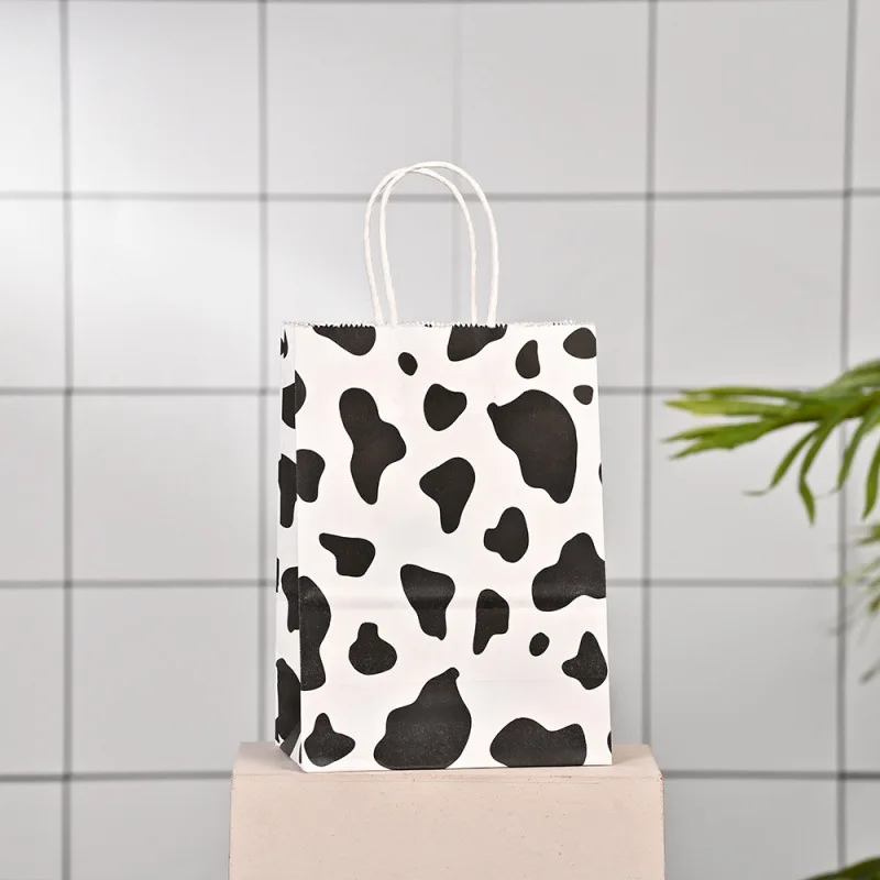 Фото Бумажный пакет с животным принтом, сумка с леопардовым принтом, принадлежности для дня рождения, подарочный пакет с полосками зебры, идеи для детского праздника, Детский праздник №4