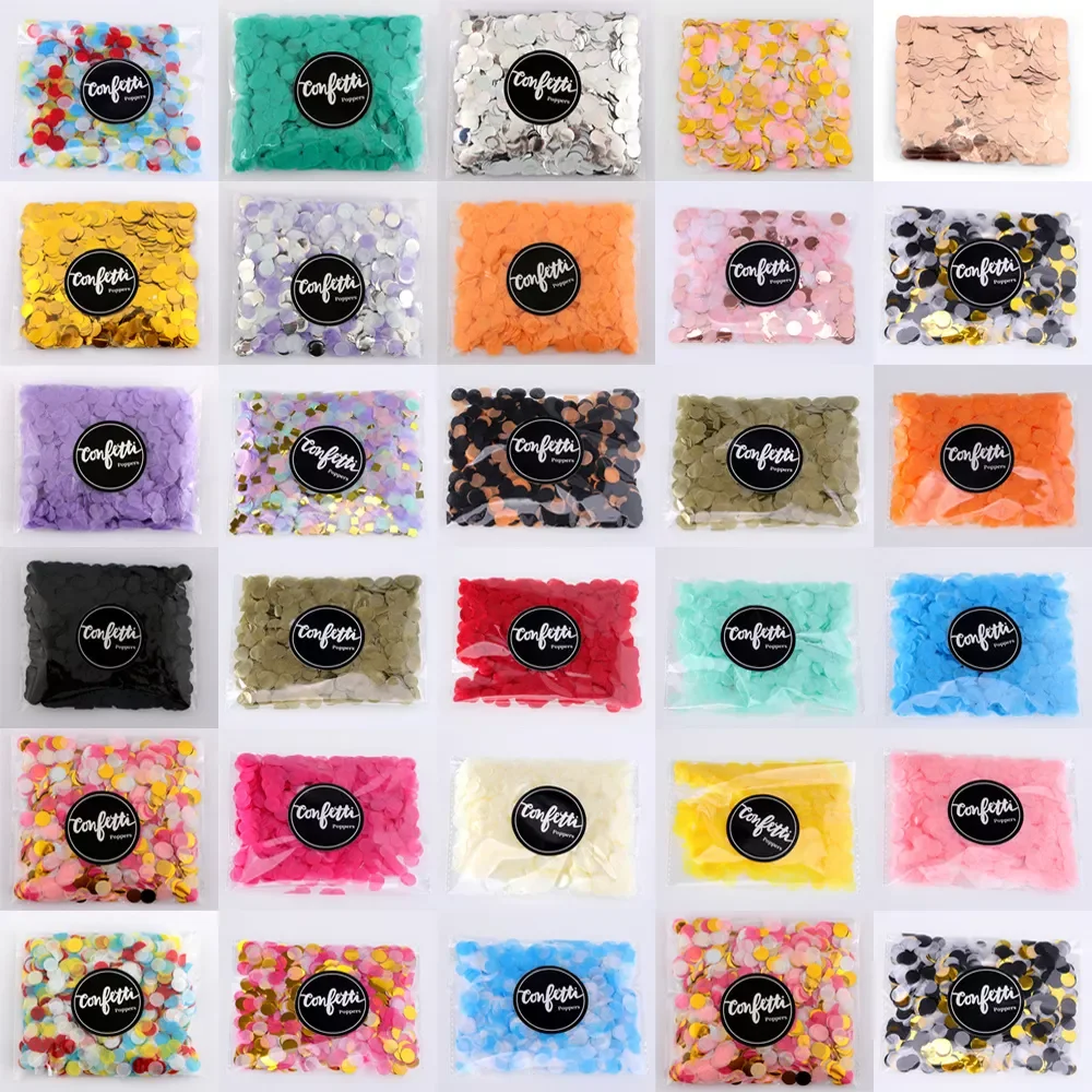 

1cm 10g/bag paper Confetti Mix Color for wedding birthday party decoration round Tissue for clear balloons