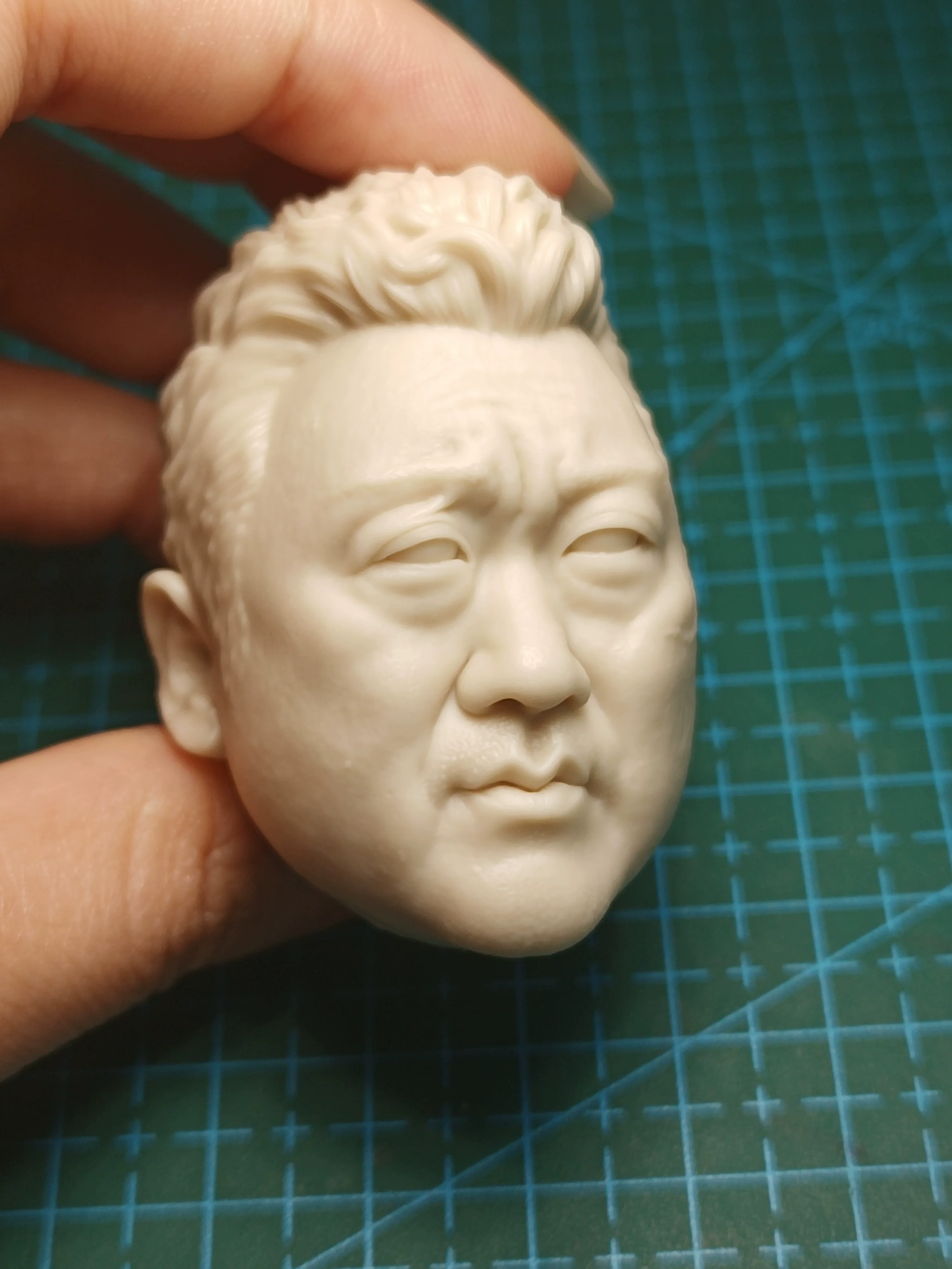 

1/6 마동석 Ma Tong Seok UnPainted SOuth Kore Head Sculpt Carving Model Fit 12'' Male Soldier Action Figure Body Collection Dolls I