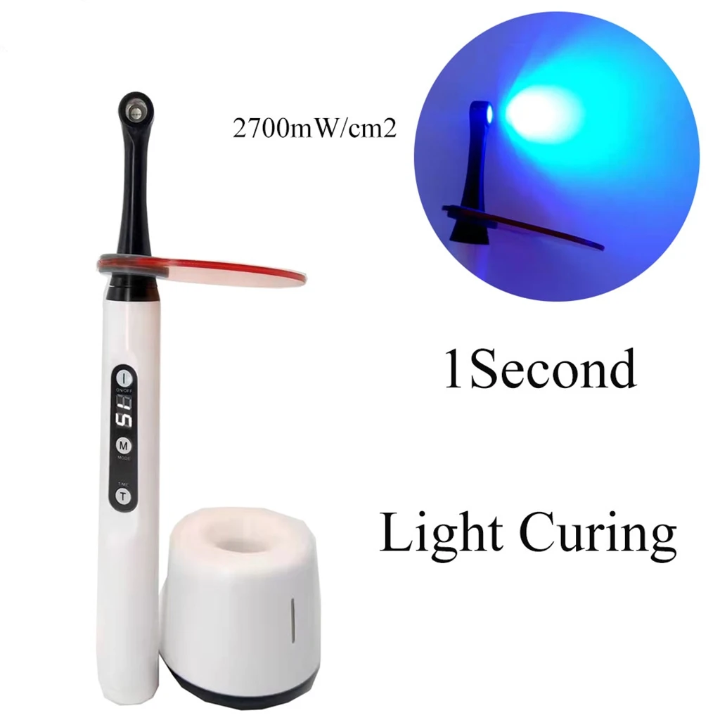 

Dental Wireless 1 second light curing machine LED digital display photosensitive machine oral teeth whitening resin curing
