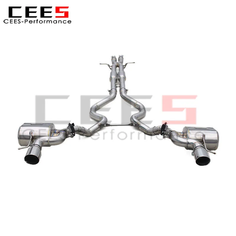 Фото Выхлопная система CEES с клапанами для Land Rover Range Rover Sport SE V6 3.0T 2013+ Supersport X Pipes, резонаторная средняя труба, глушитель №1