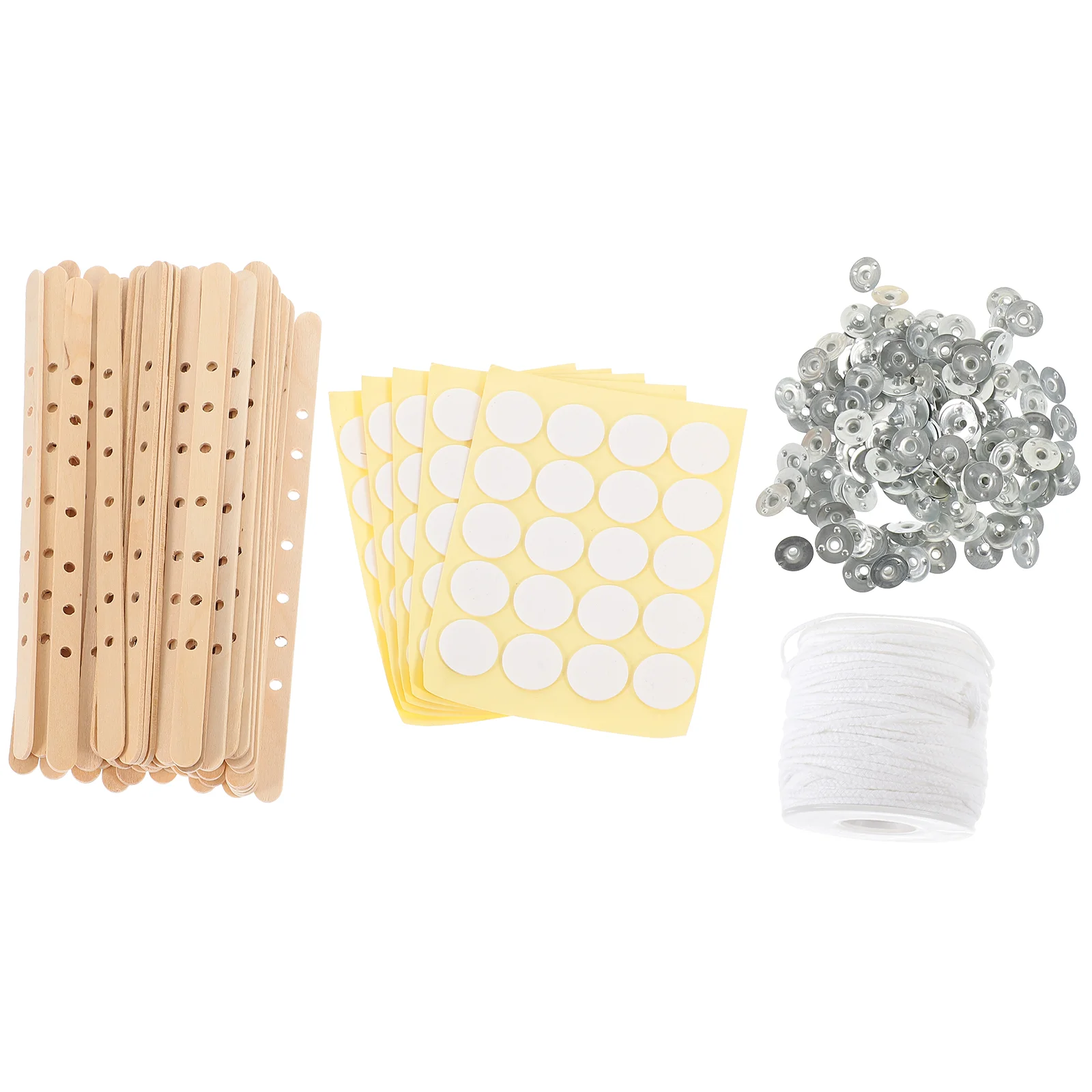 

Making Kit Wick Stickers with Sustainers Candlestick Holder Tabs Wicks for Soy Wax Metal Holders