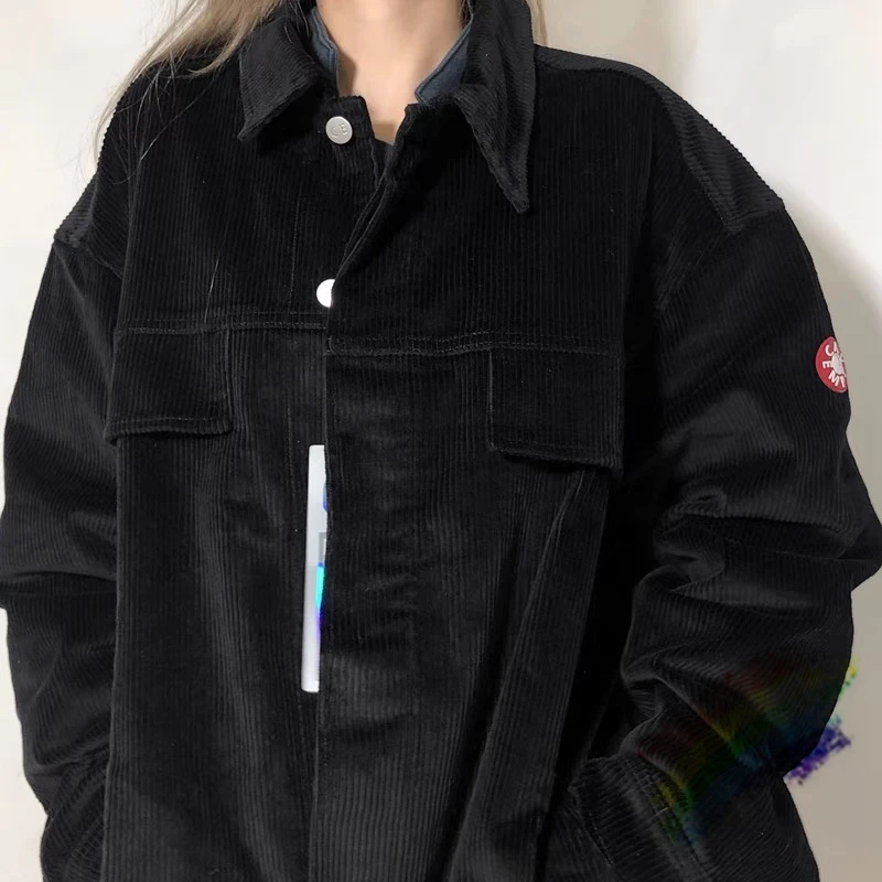 

2021FW CAVEMPT C.E Corduroy Zipped Jacket Men Women 1:1 High Quality Heavy Fabric Cav Empt Bread Coats Outerwear Male Clothes