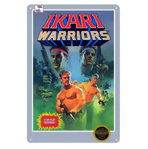 Металлический постер Ikari Retro Nes для видеоигр фотоальбом 20*30 см