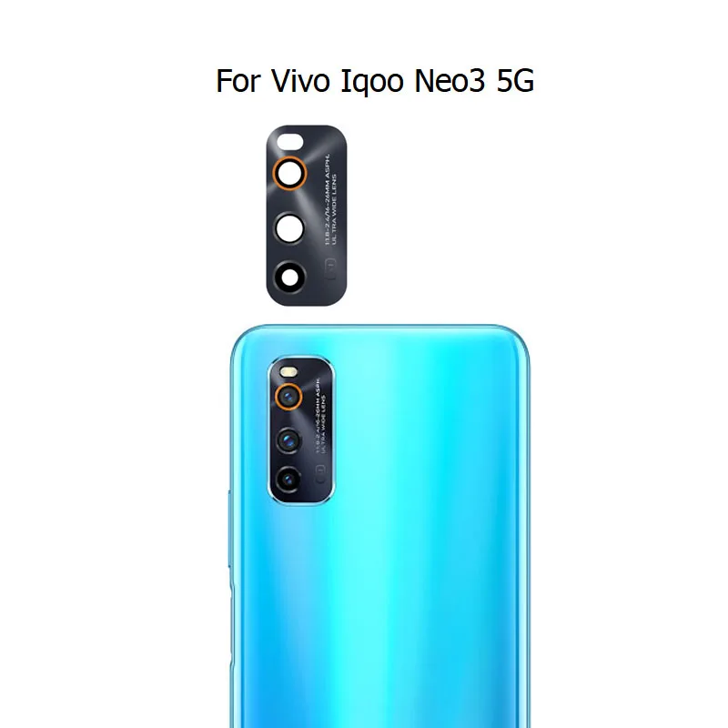 

Черное стекло с клеем для камеры Vivo Iqoo Neo5, стикер для камеры Iqoo Neo 5 Lite, крышка объектива камеры, запасные части