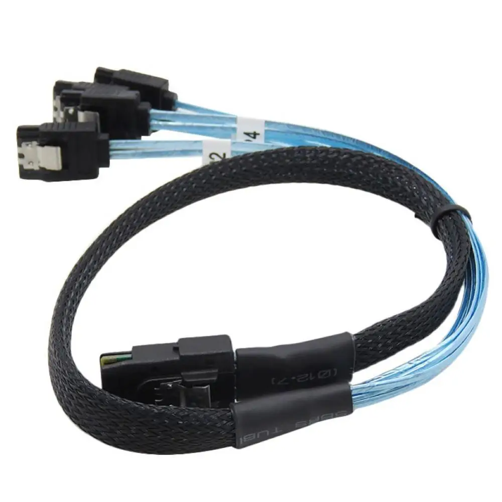 

Cord Cable Mini SAS 36P SFF-8087 to SATA 7P Hard Disk Data Sync Server Breakout Cord