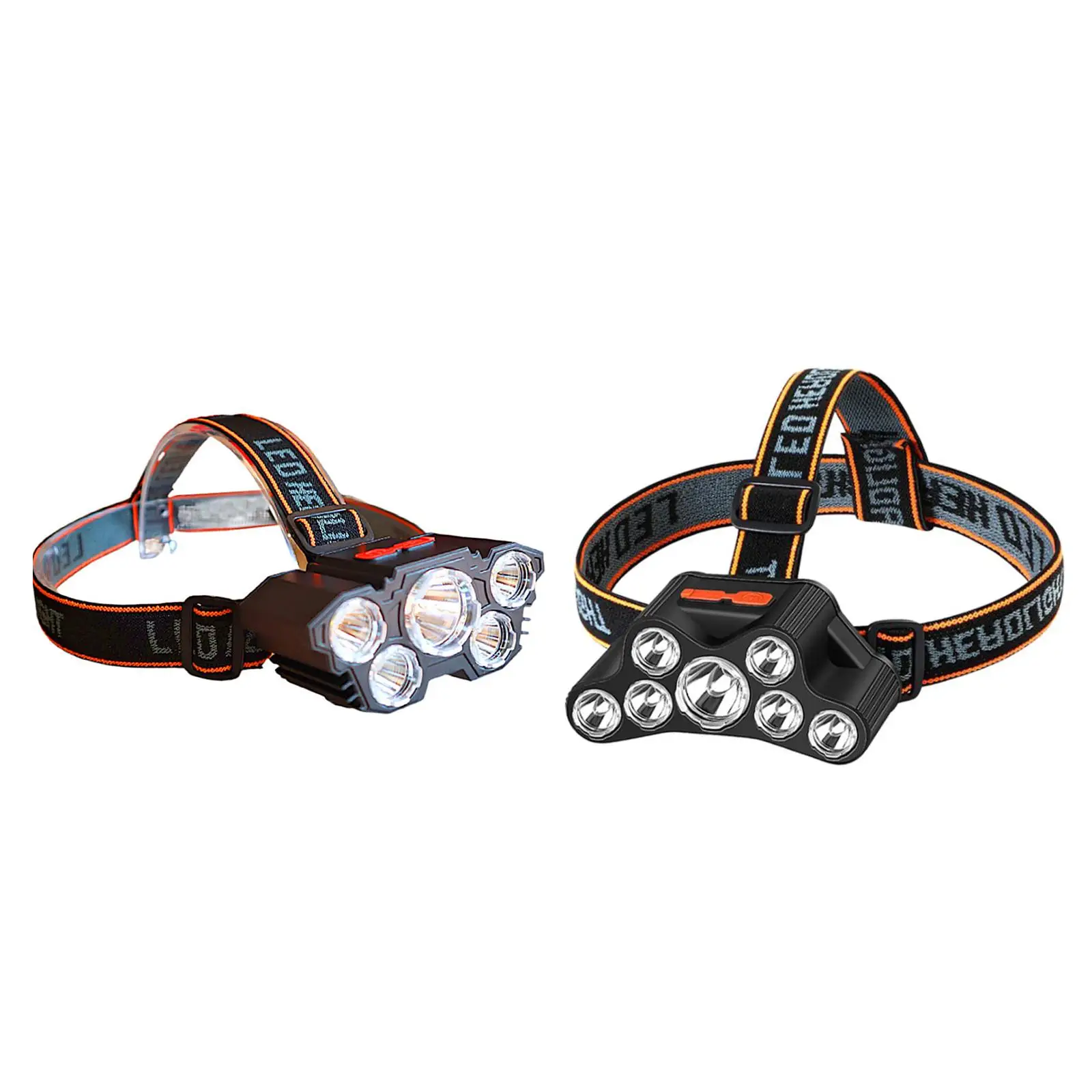 

Powerful LED Headlamp Waterproof Rechargeable SOS Mode Super Bright Headlight for Outdoor Reading Working Cycling Flashlight