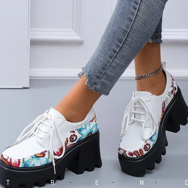 

Туфли женские на высоком каблуке, повседневные кожаные Туфли Мэри Джейн, небольшие размеры, Нескользящие, Эва, весна-лето