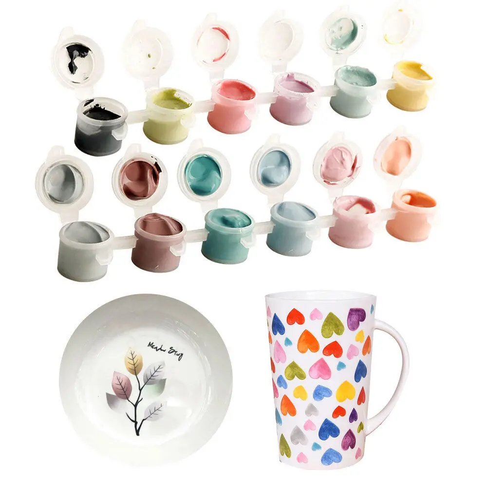 

6 цветов, керамическая живопись, пигмент, искусство, подглазурь, Цвет Окрашенные пигменты, концентрированный цвет, глазурь, мини-полоска, DIY и...