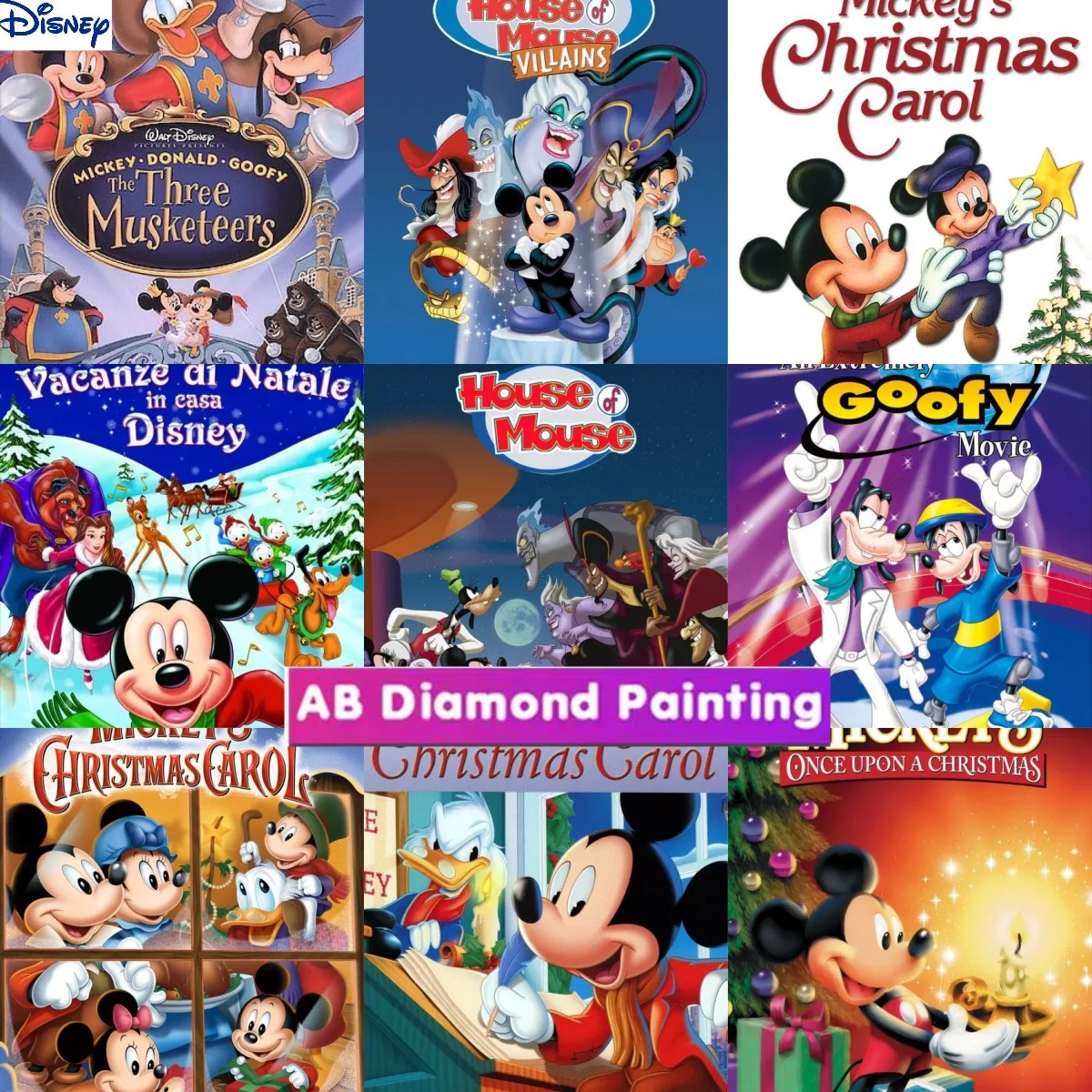 

Алмазная живопись Disney 5D «сделай сам», вышивка, мультяшный рисунок, круглая Алмазная мозаика, домашний декор