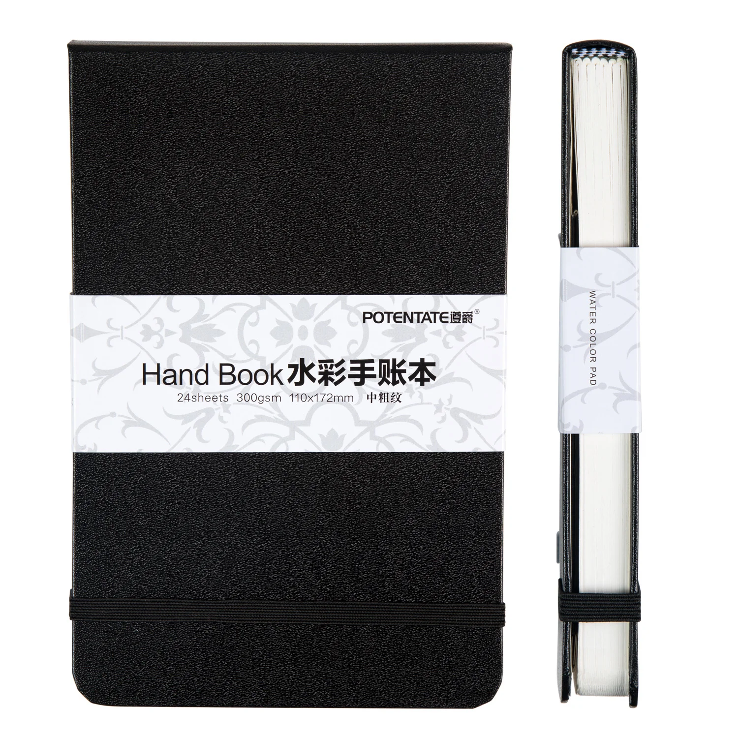 

A5/A6 Watercolor Notebook 300g/m 24Sheets Travel Hand Painting for Water Color Diary Student Art Supplies