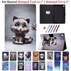 Чехол для планшета Huawei MatePad T10s, чехол-книжка из искусственной кожи с подставкой для Huawei MatePad T10, чехол 10,1 дюйма AGS3-L09 W09 AGR-L09