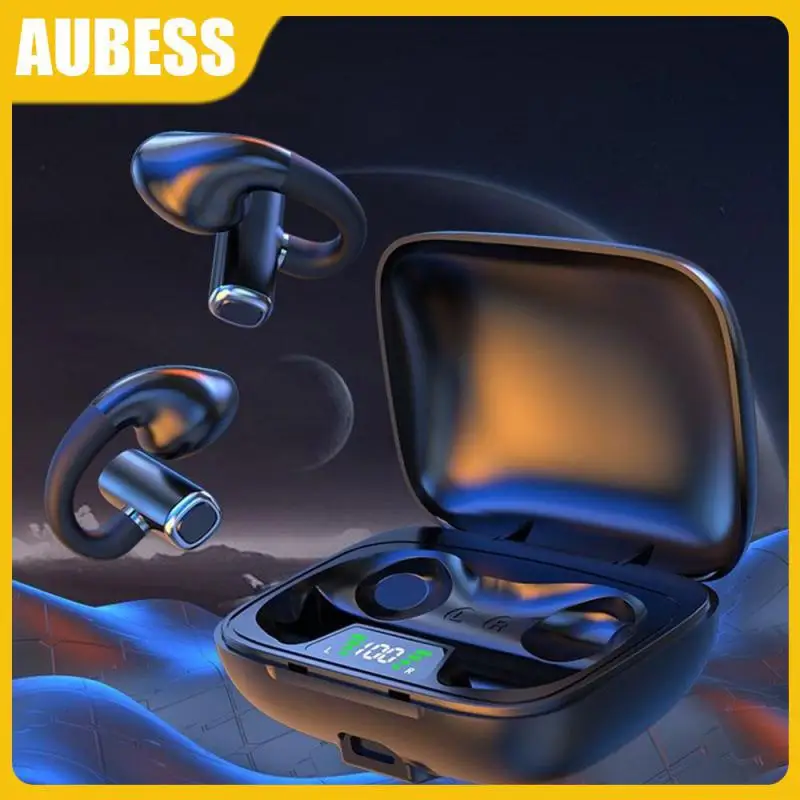 

Sports Earphones Quality Sound Effect V5.3 Clip On Earphones Lightweight Body Design Innovative Clip-on Ear Headphones New