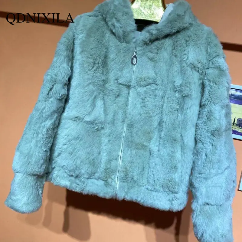 Winter Coat for Women 2022 Fur Coat Women New Rabbit Leather Fur Coat  Fashion Short Fur Warm Coat Fur Coat Jacket Women