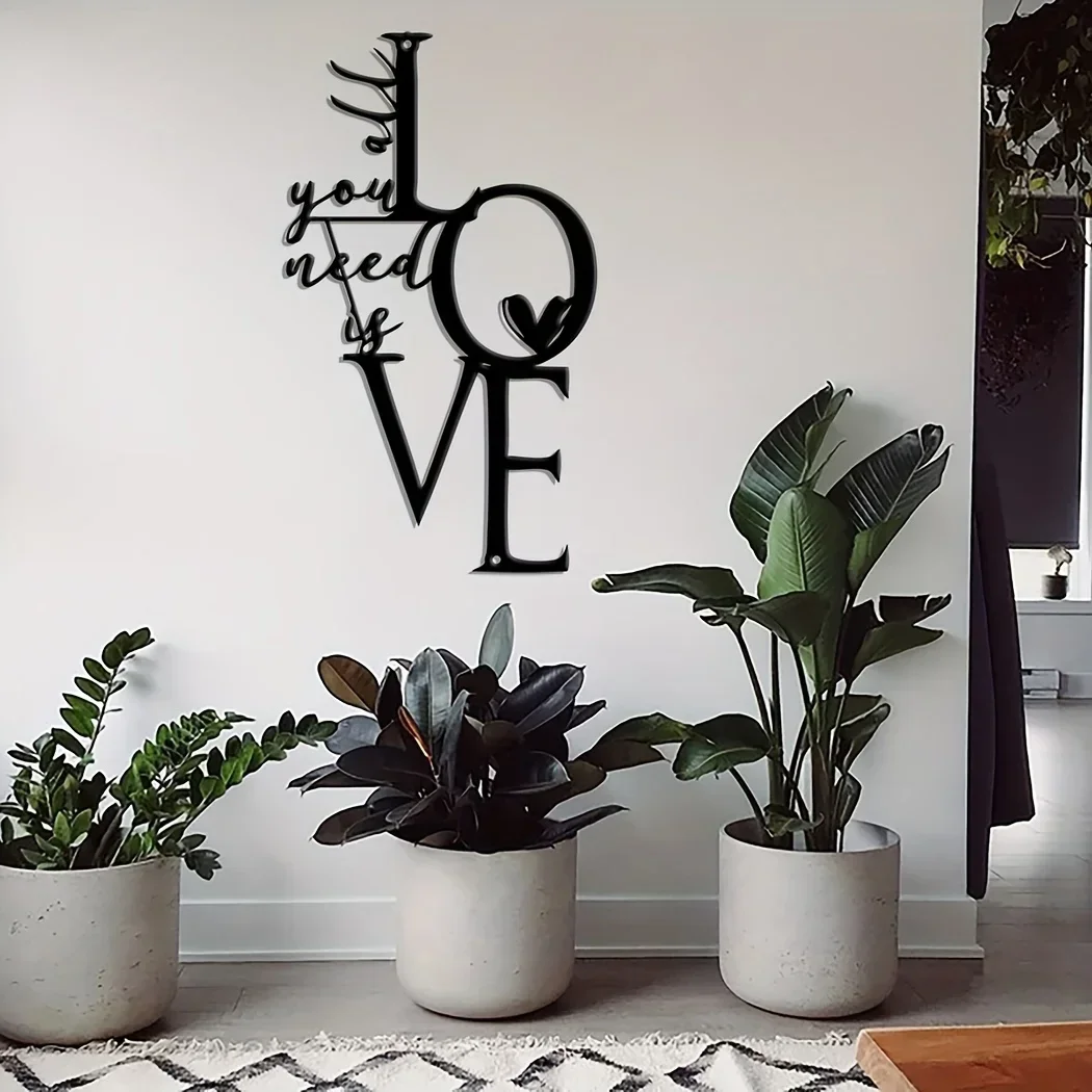 CIFBUY декоративное металлическое настенное украшение все что вам нужно-это любовь
