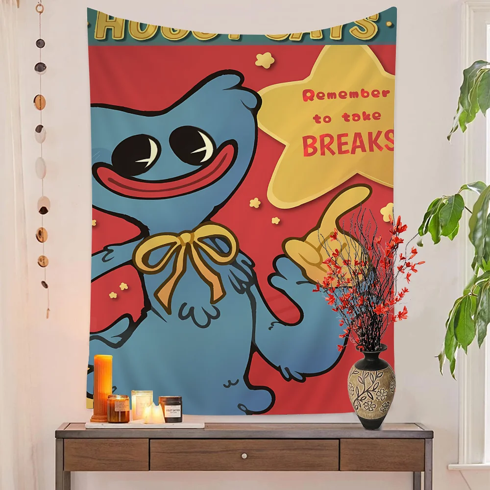 Самоклеящийся Настенный Гобелен H-Huggy-W-Wuggy Широкоформатный Научно-фантастический