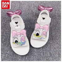 2022 new cartoon princess cute pink bow childrens sandals simple middle aged childrens casual beach sandals