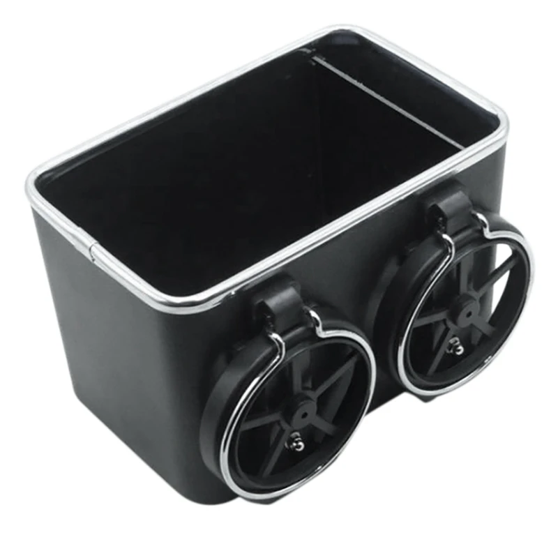 

NEW-Auto Parts ABS Material Storage Box Armrest Storage Box Handrail Central Armrest Storage Box Water Cup Holder