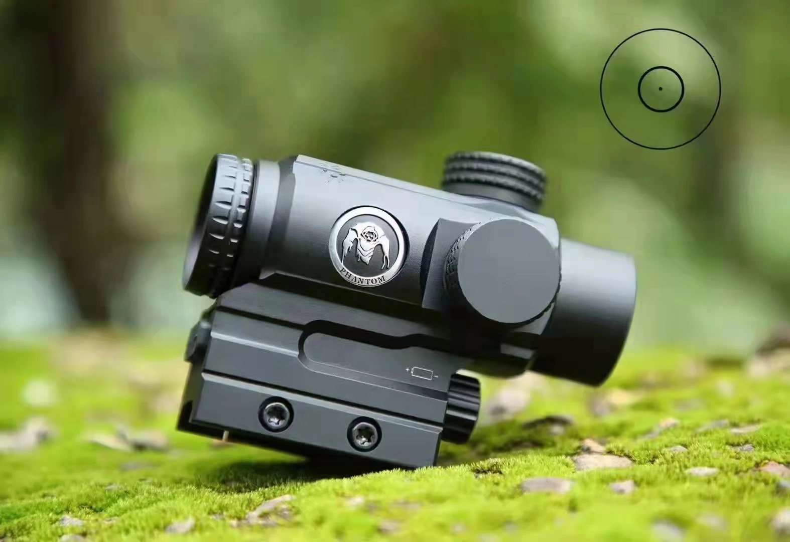 

High-end sight Phantom 1x25 prism sight ultra-thin wall red and green two-color