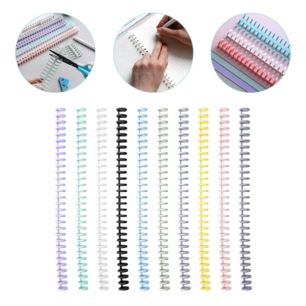 

10 Pcs Photo Album Loose Leaf Binder Rings Small Bulk Mini Notebooks Notepad Removable A4 Jotter Fashion DIY CD Circle