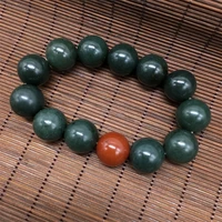 hot selling natural hand carve hetian jade bracelet cyan beads fashion jewelry accessories men women luck gifts1