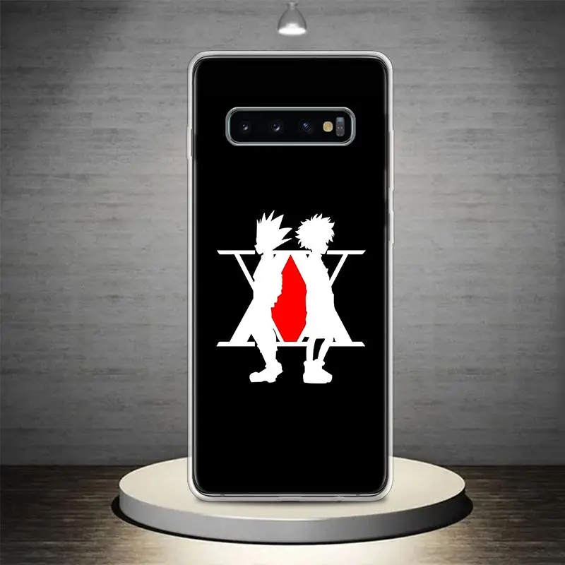 Черно-белый чехол для телефона Hunter X Samsung Galaxy S24 S23 S22 Ultra S21 Plus S20 FE S10 S9 + мягкий Funda