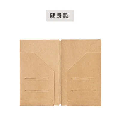 Папка-конверт из крафт-бумаги для паспорта и визиток папка конверт а4 на кнопке журавли