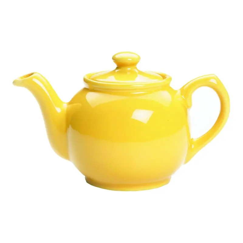 

Yellow Glazed Earthenware 6 Cup Teapot