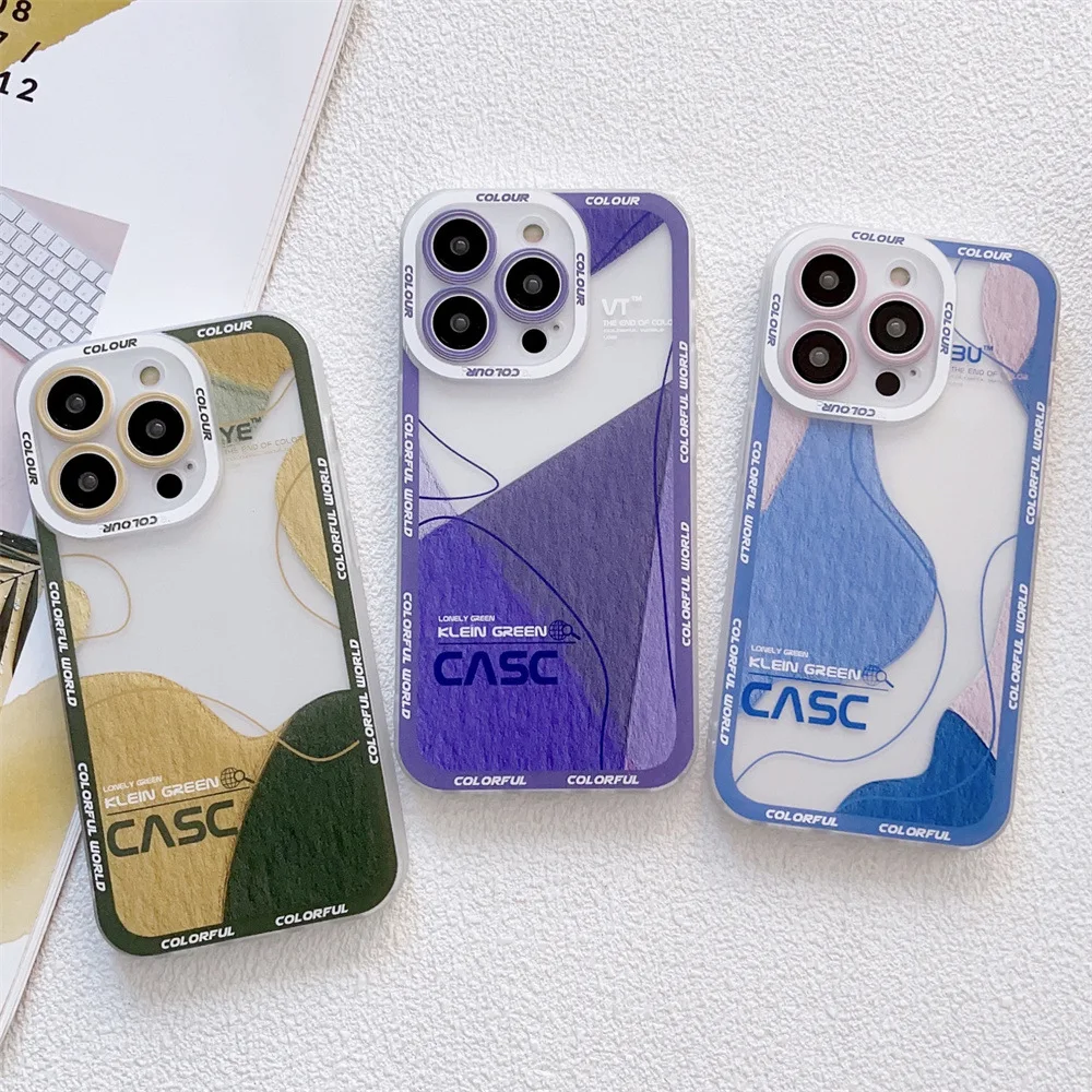 

Phone Case For iPhone 11 12 13 14 Pro Max 14 Plus Geometry Line Abstraction Shockproof Back Cover