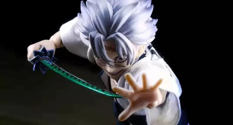 Фото Коллекционная подвижная фигурка Aniplex Buzzmod Demon Slayer Sanemi Shinazugawa Wind Hashira из ПВХ для взрослых, аниме-фигурка №3