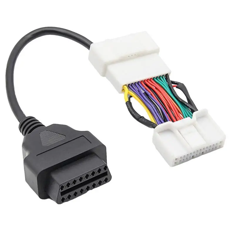 

Переходник OBD2 OBD к OBD2 16-контактному автомобильному диагностическому прибору, автомобильный Удлинительный кабель для 2019 2020 модели 3, автомобильные кабели