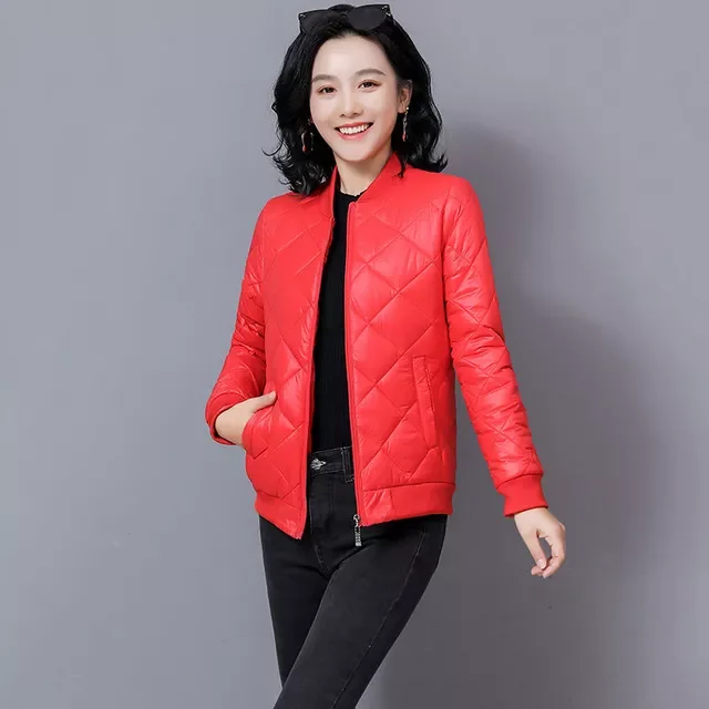 New2022 Thin Filling Cotton Jacket Spring And Autumn Casual Style Woman Parkas Female Coats