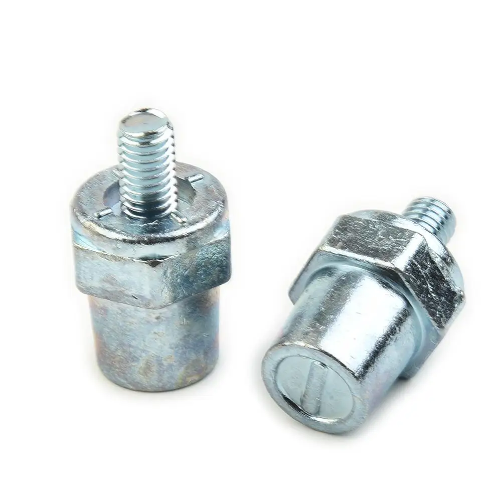 

2pcs Zinc Alloy Battery Side Terminal Charging Posts Fit 8mm Positive +Negative Battery Terminal Connectors For Positive And Ne