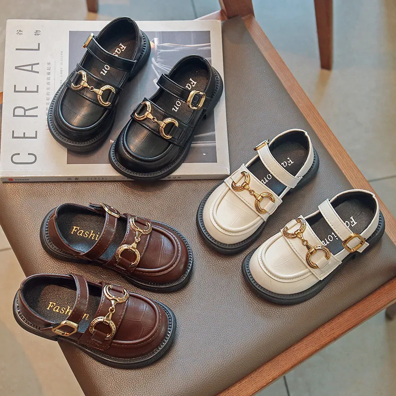 

Fashion Girls' Leather Shoes 2022 New Baby Children's Clothing for Princess Kids Non-slip Soft Sole shoes